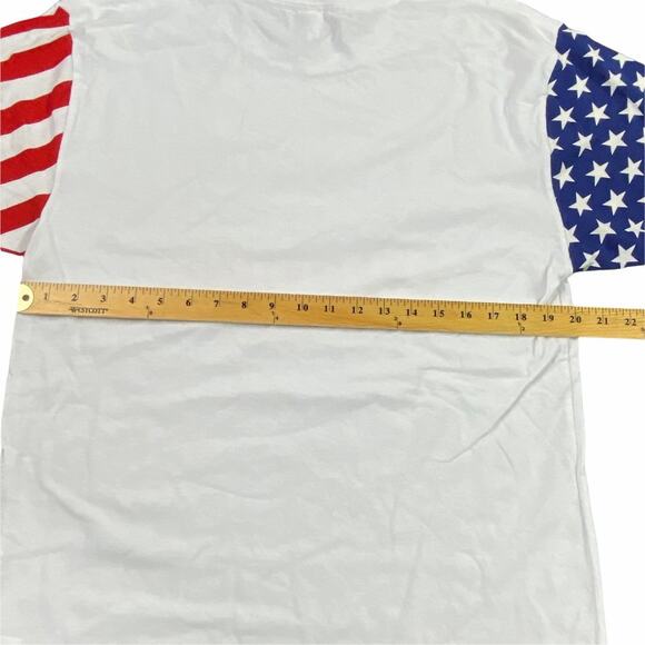 Code Five Adult Freedom for Everyone Stars and Stripes Tee Large Red White Blue - Picture 9 of 12